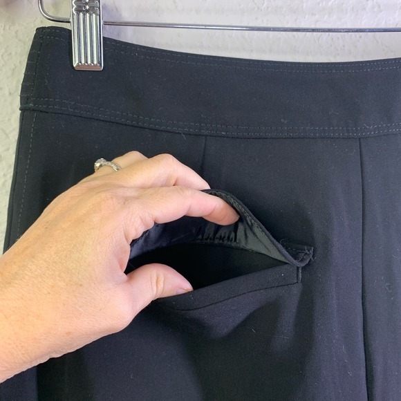 BANANA REPUBLIC Wide Leg Faux Crease Professional Timeless Capsule Slacks Pants - Picture 9 of 14